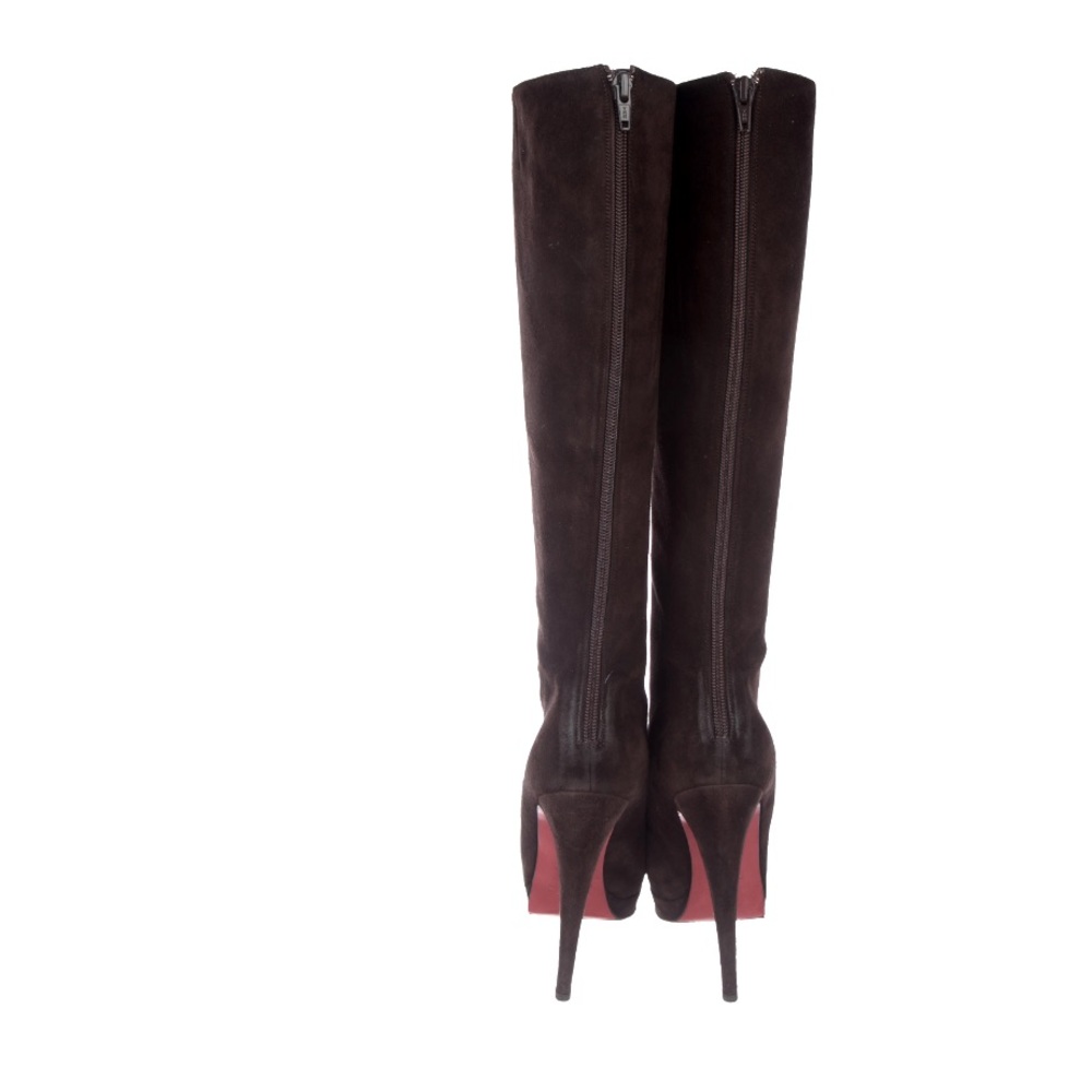 Brown Suede Christian Louboutin Boots